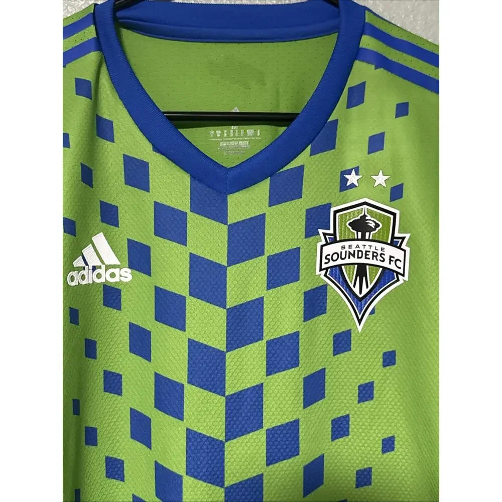 Adidas Seattle Sounders FC MLS 22/23 Home Authentic Soccer Jersey Medium IB5024